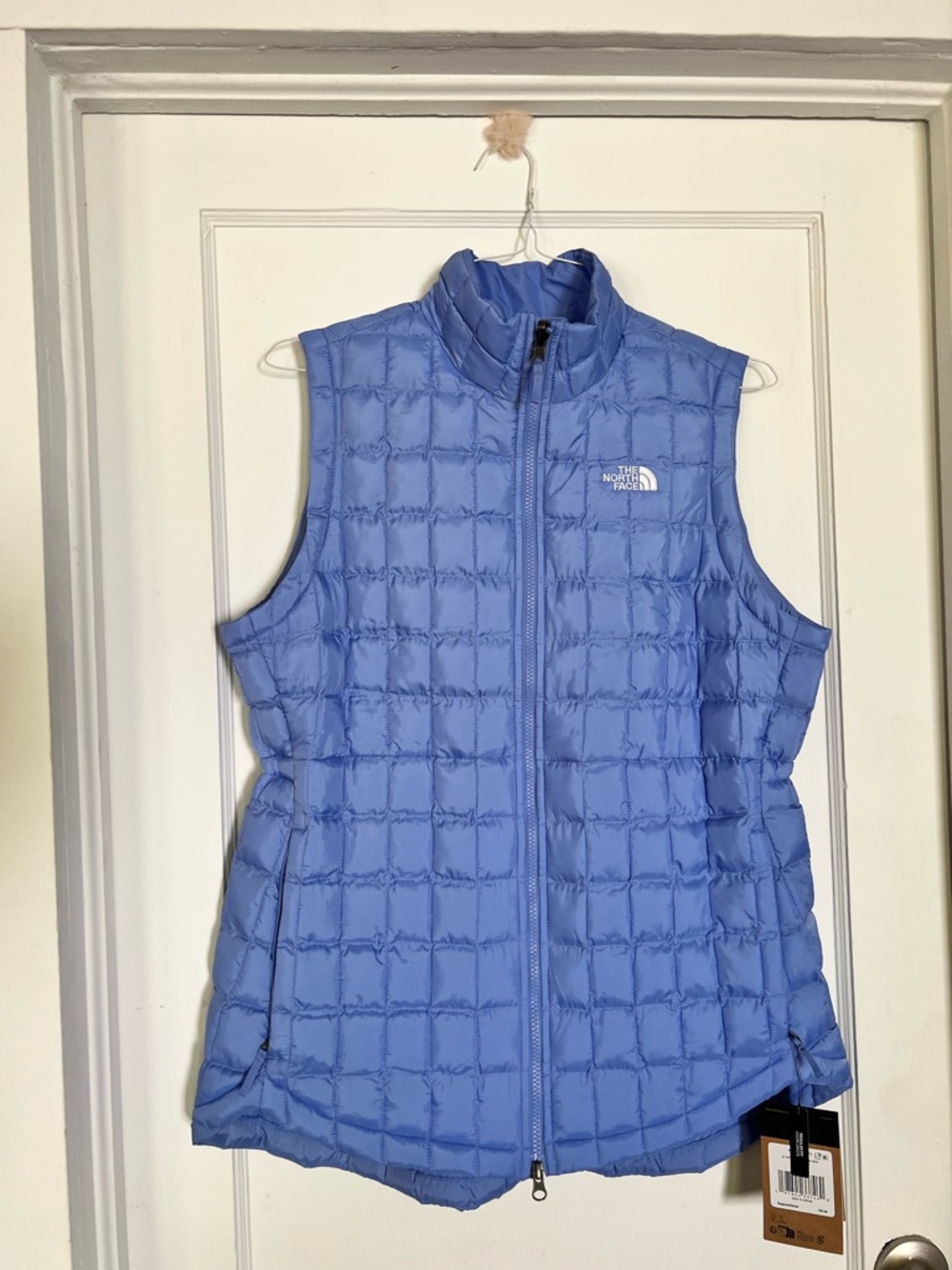 The North Face Women's Light Blue Quilted Insulated Thermal Vest